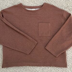 A New Day Long Sleeve Ribbed Sweatshirt